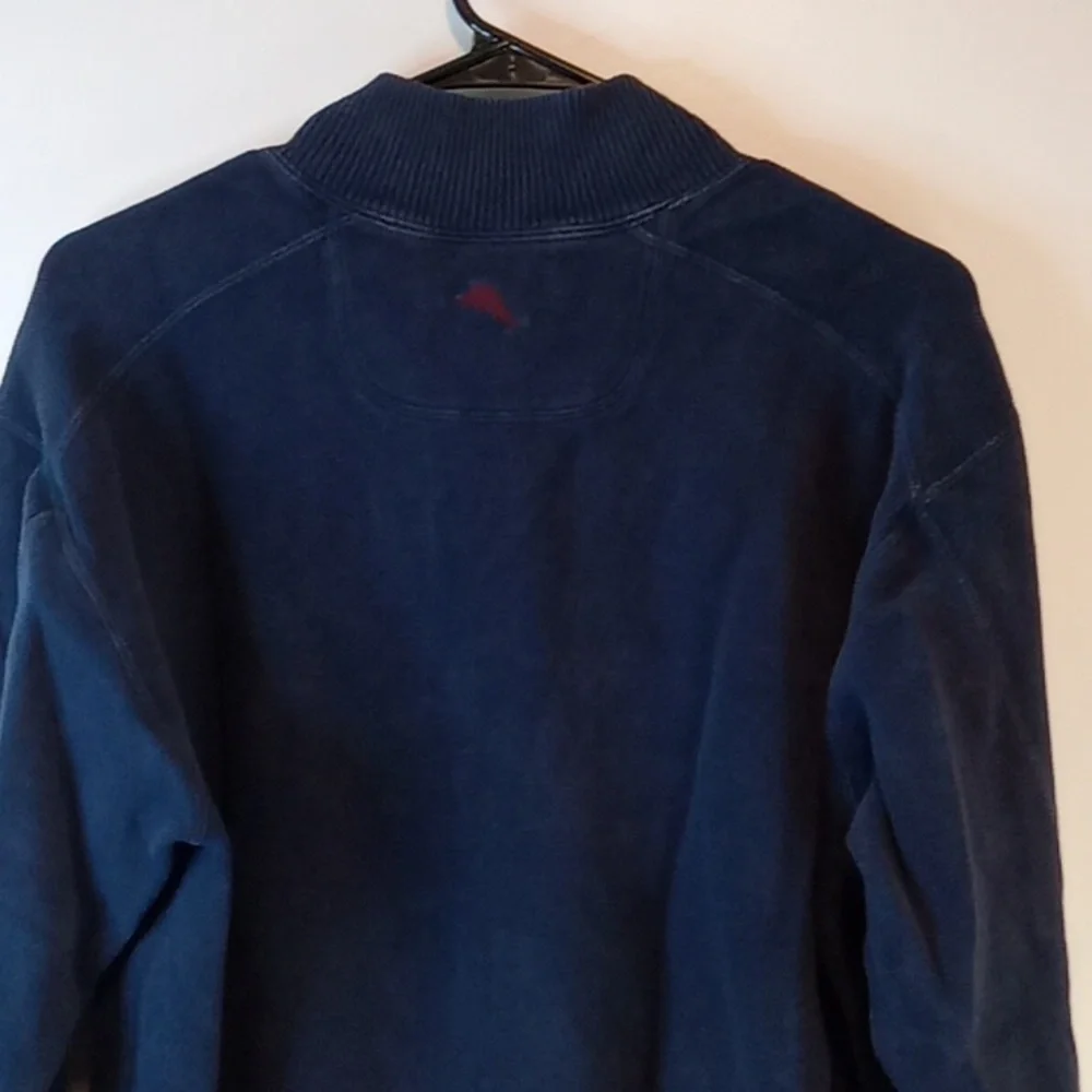 Tommy Bahama 1/4 Zip Reversible Pullover Sweater Men's Sz Med EUC NICE!